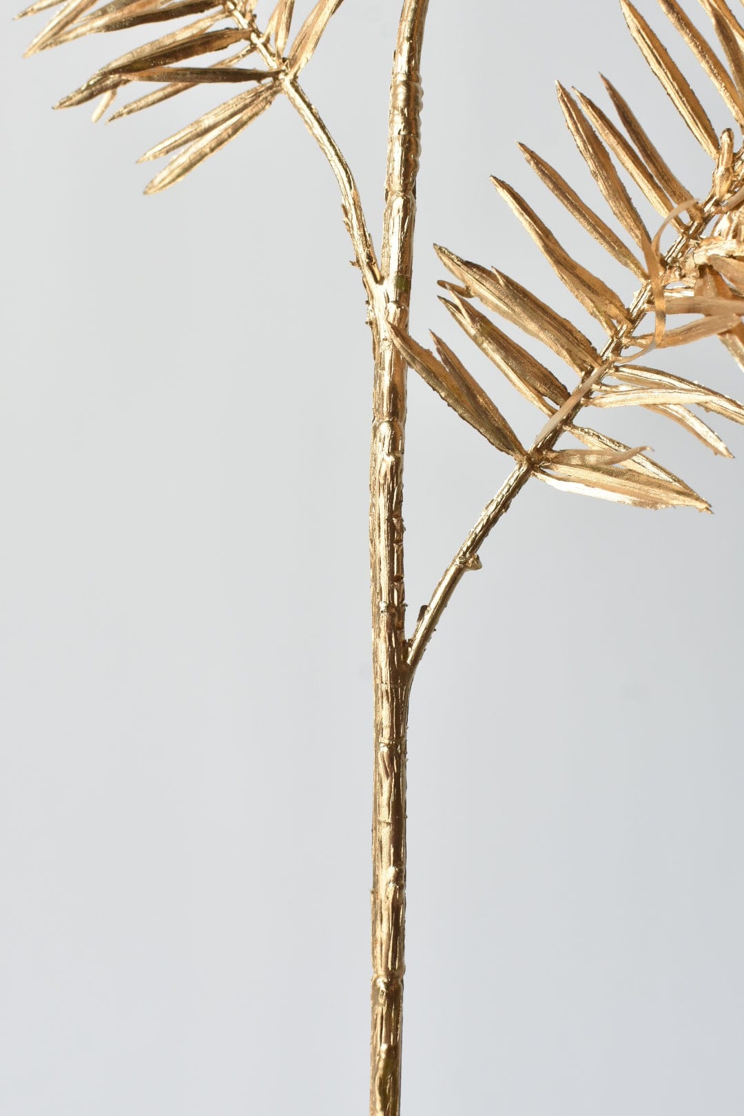 23.5" Faux Gold Metallic Hemlock Pine Spray