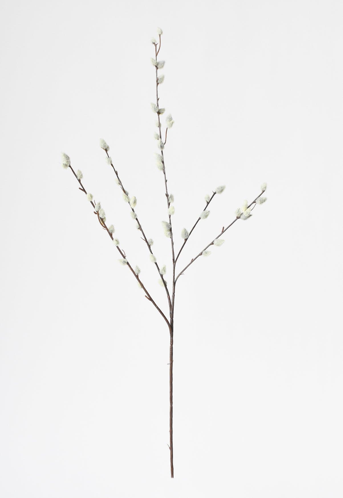 31" Faux Pussy Willow Stem