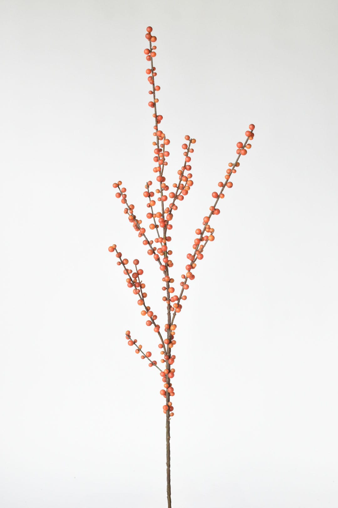 43" Faux Outdoor Orange Berry Stem