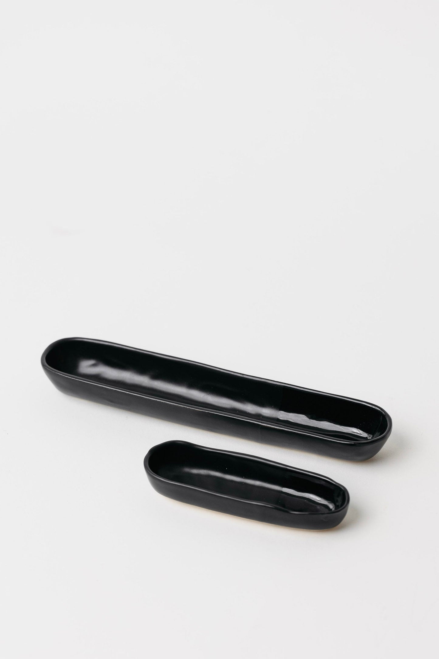 Sable Olive Bowl - Matte Black/Glossy Black - Set of 2