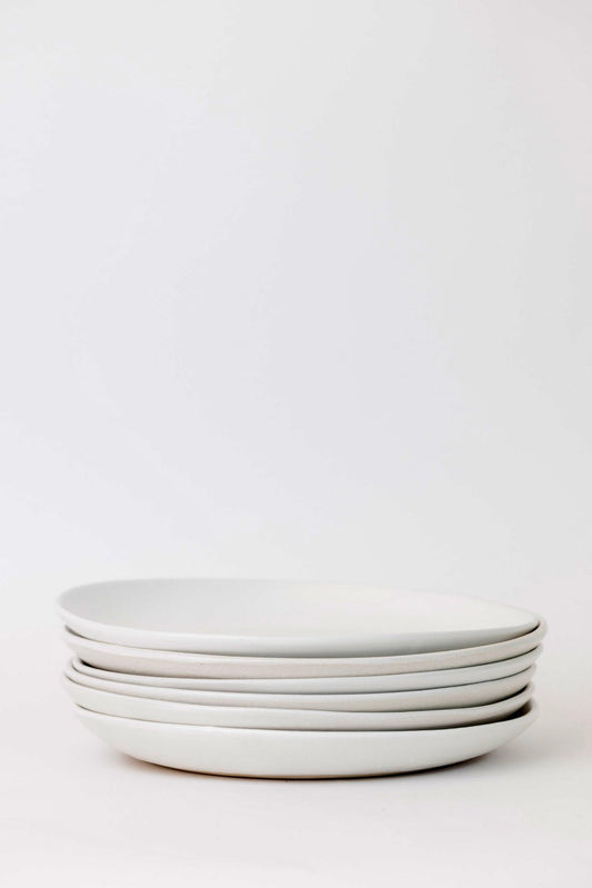 Drift Dinner Plate - Matte White - Set of 6