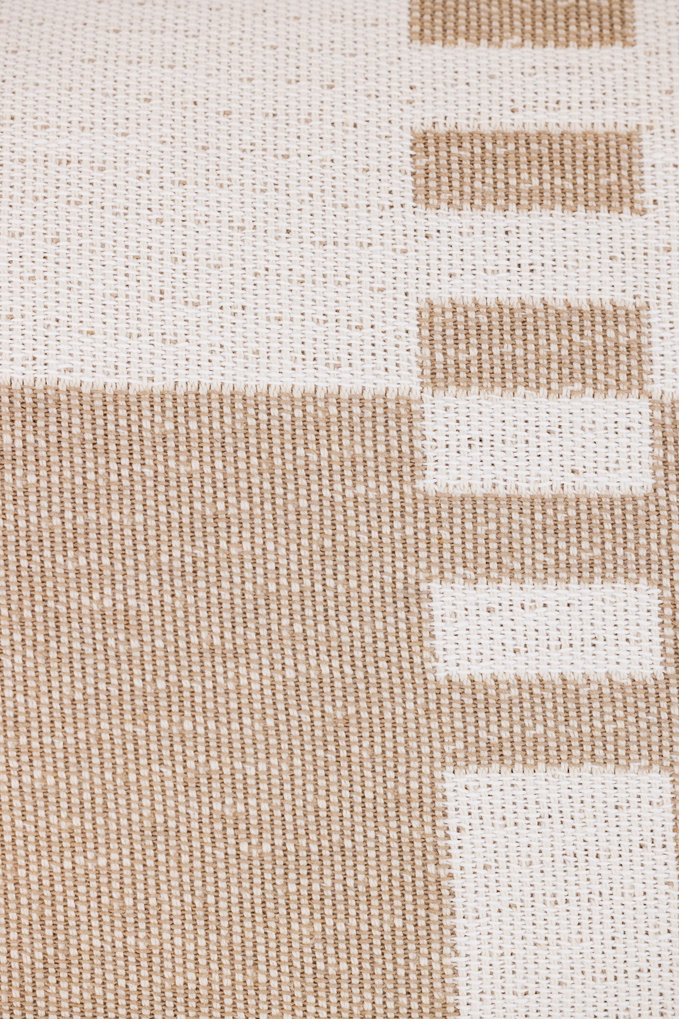Proper Stripe Pillow - White/Tan - 2 Sizes