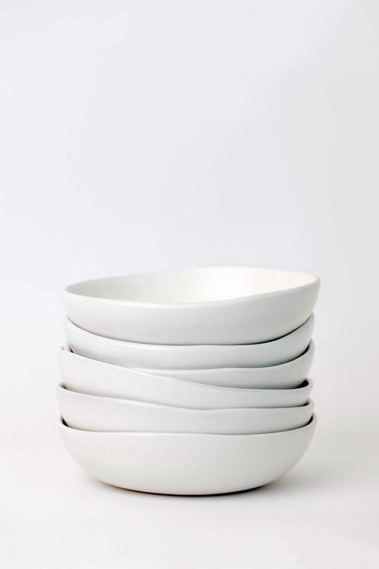 Drift Bowl - Matte White - Set of 6