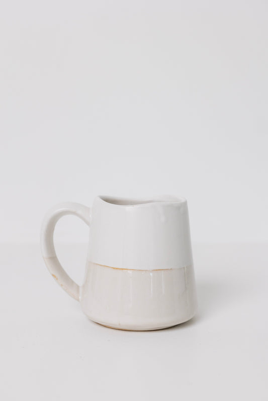 Sonnet Stoneware Coffee Mug - Matte White/ Glossy White - Set of 4