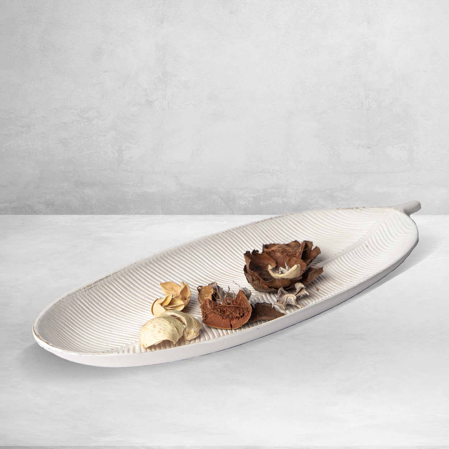 423 - Leaf Design Wood Tray - Elegant Jewelry Plate Tray with Intricate Leaf Design - Decorative Centerpiece for Home, Kitchen, and Events