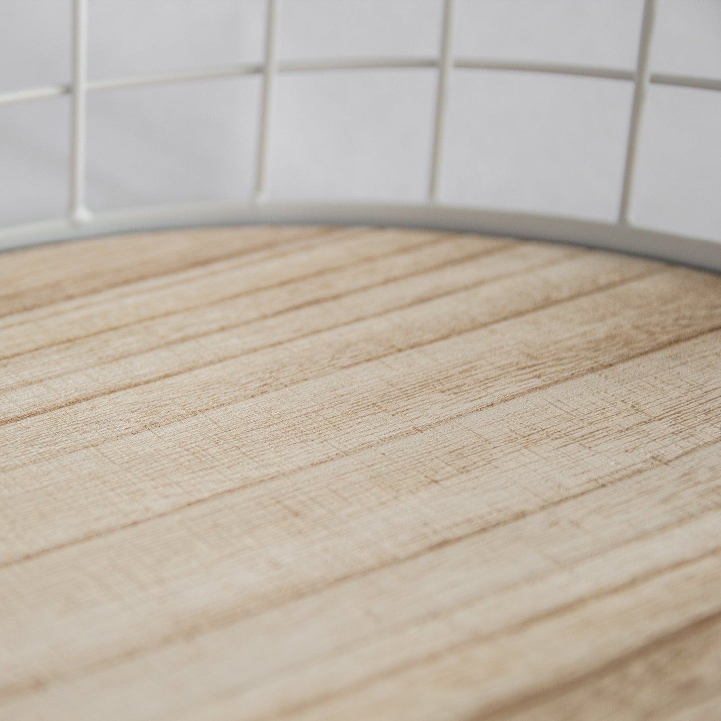 449 - Oval Metal & Wood Tray