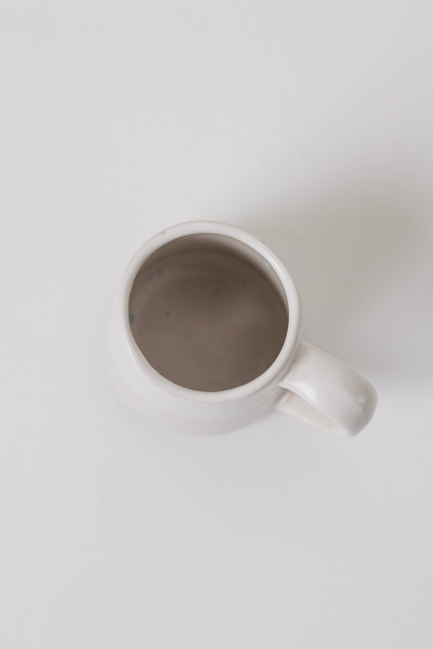 Sonnet Stoneware Coffee Mug - Matte White/ Glossy White - Set of 4