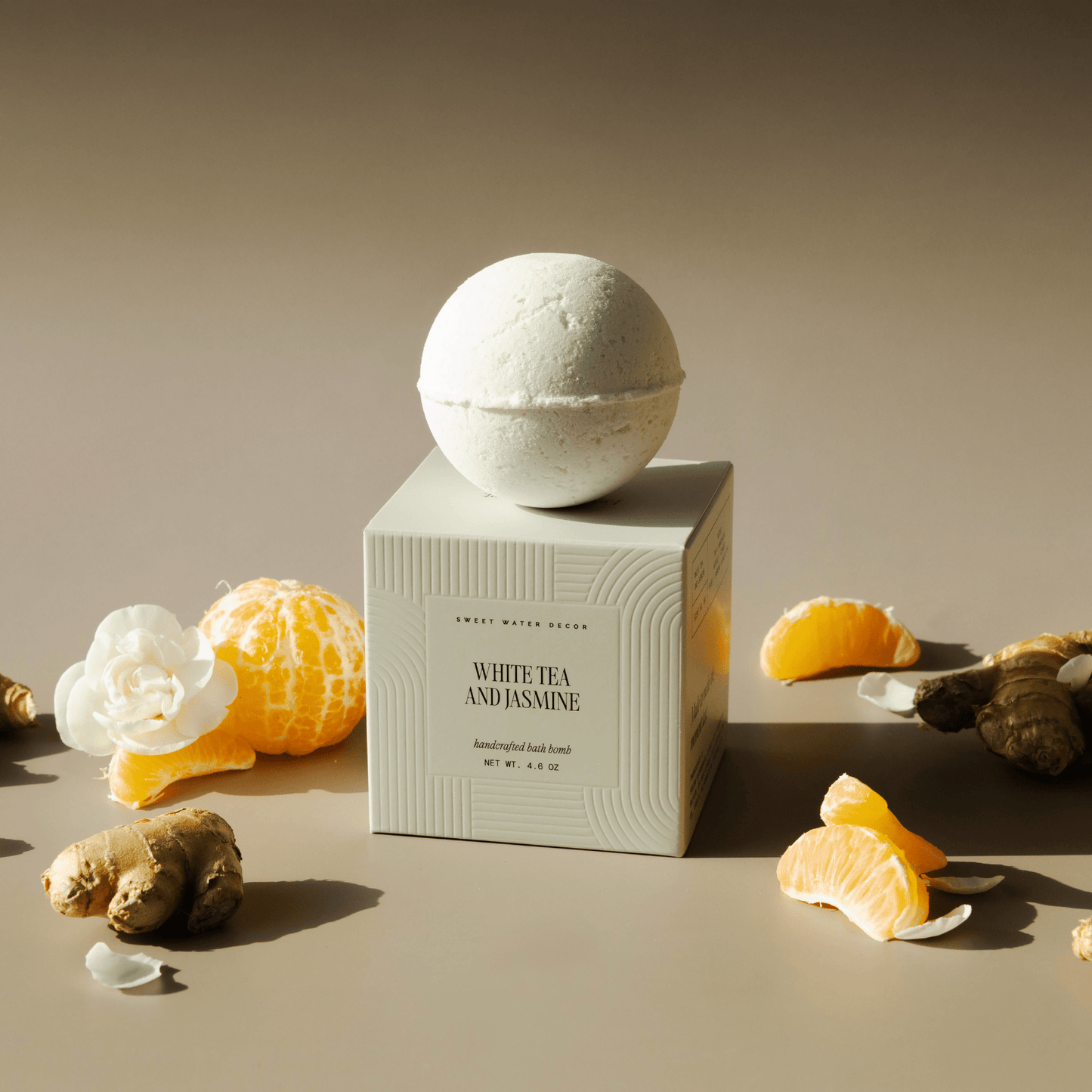 White Tea and Jasmine 4.6 oz Bath Bomb