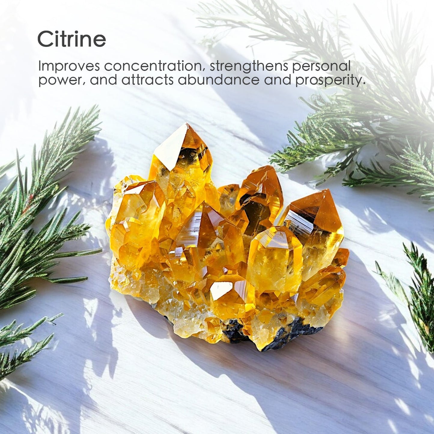 Herbal Tranquility, Premium Coconut-Soy Wax Tea Light Crystal Candle, 1oz