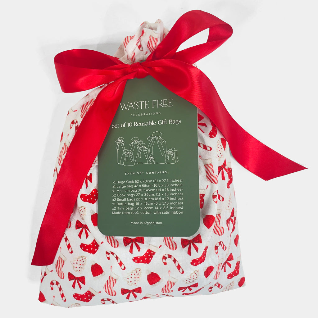Christmas Cookies and Candy (Reusable Gift Bag Set)