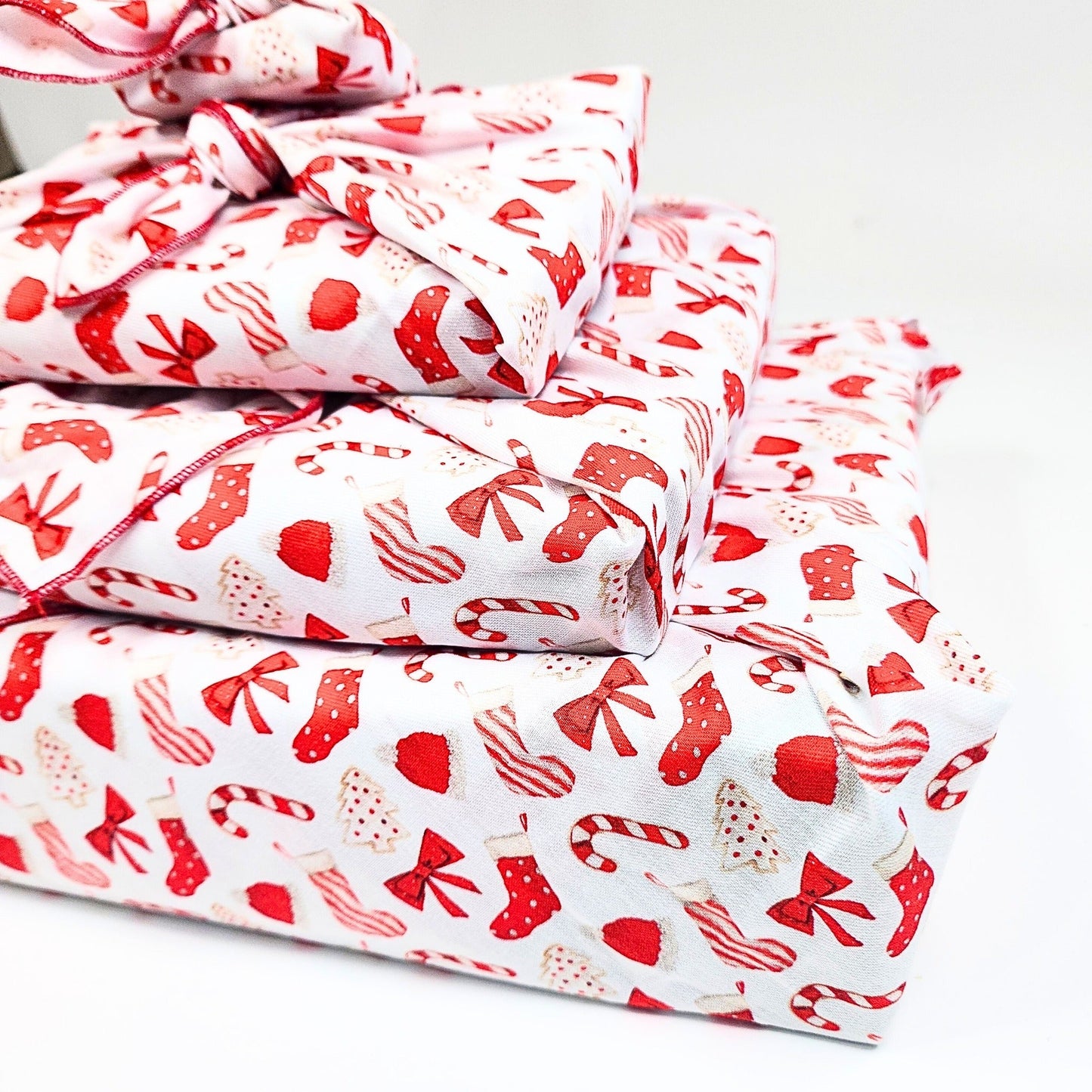 Christmas Cookies and Candy (4 Furoshiki Gift Wraps)