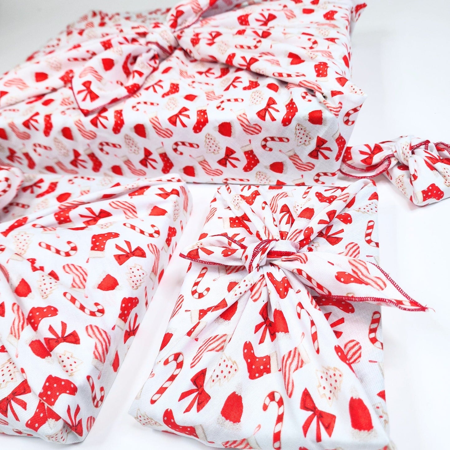 Christmas Cookies and Candy (4 Furoshiki Gift Wraps)