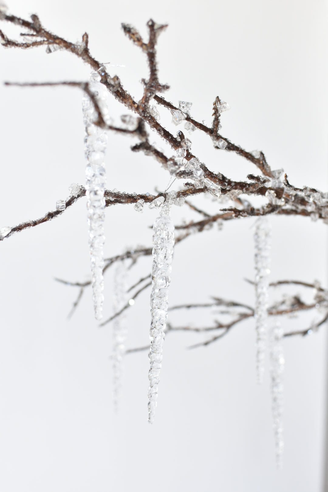 37" Iced Branch with Acrylic Icicles