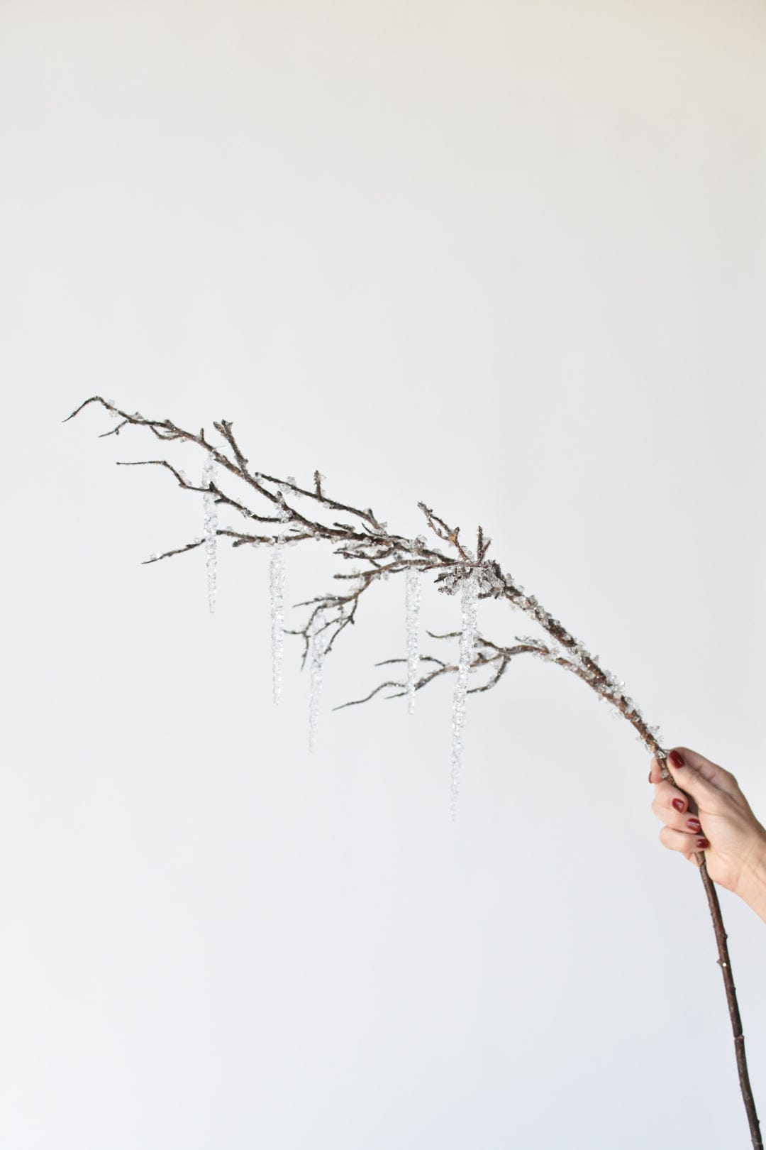 37" Iced Branch with Acrylic Icicles