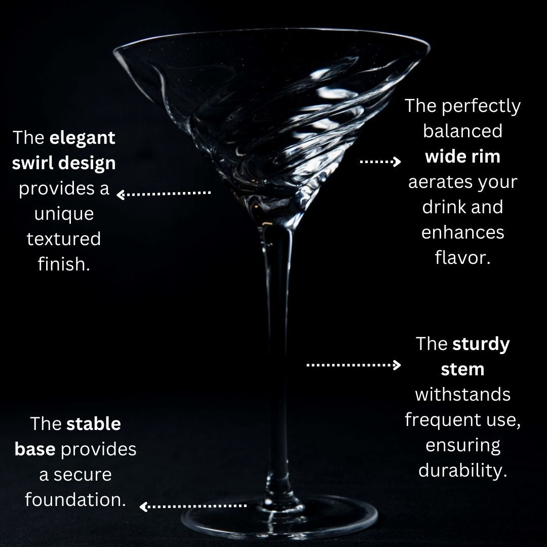 Vortex Martini Glass