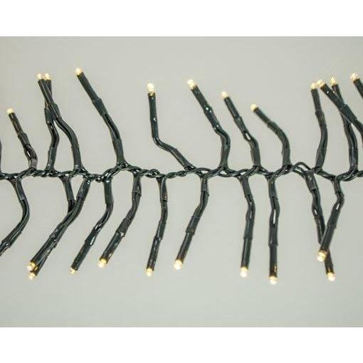 LED Connectable Warm White Cluster Light Garland, w/Timer and Remote