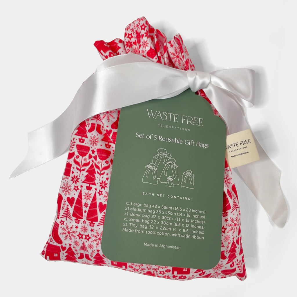 Scandi Rensdyr (Reusable Gift Bag Set)