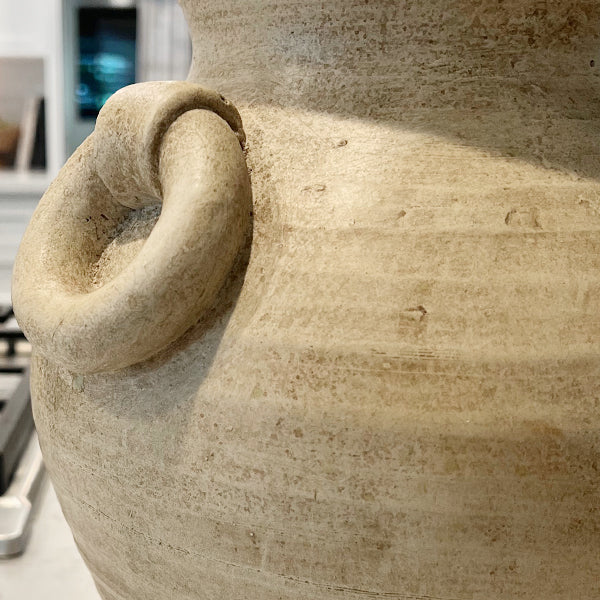 Aged Terracotta Vase with Handles
