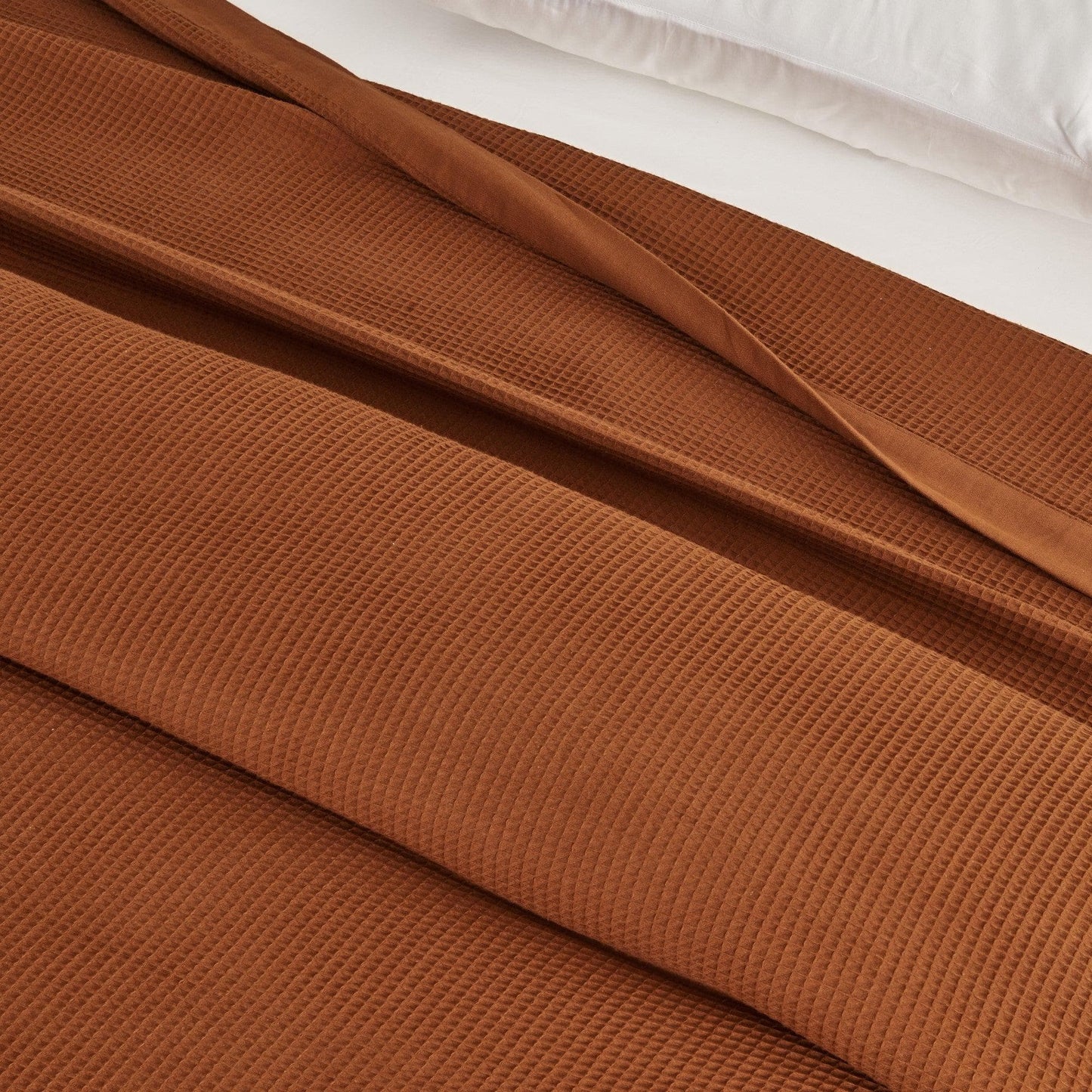 100% Cotton Small Waffle Weave Blanket - Hazel Collection