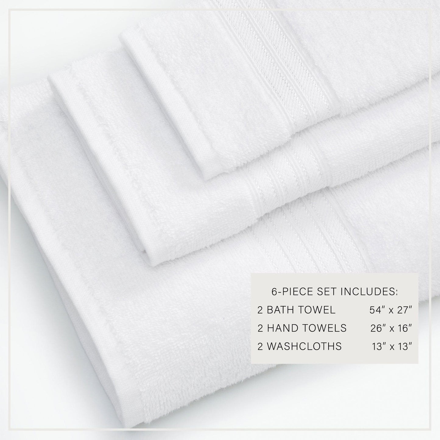 Cotton Terry Bath Towel Set - Cooper Collection