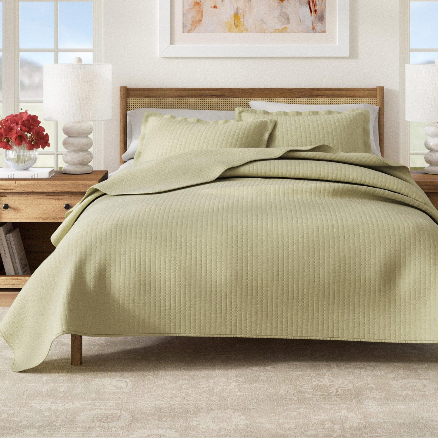 3-Piece Solid Quilt - Alicia Collection