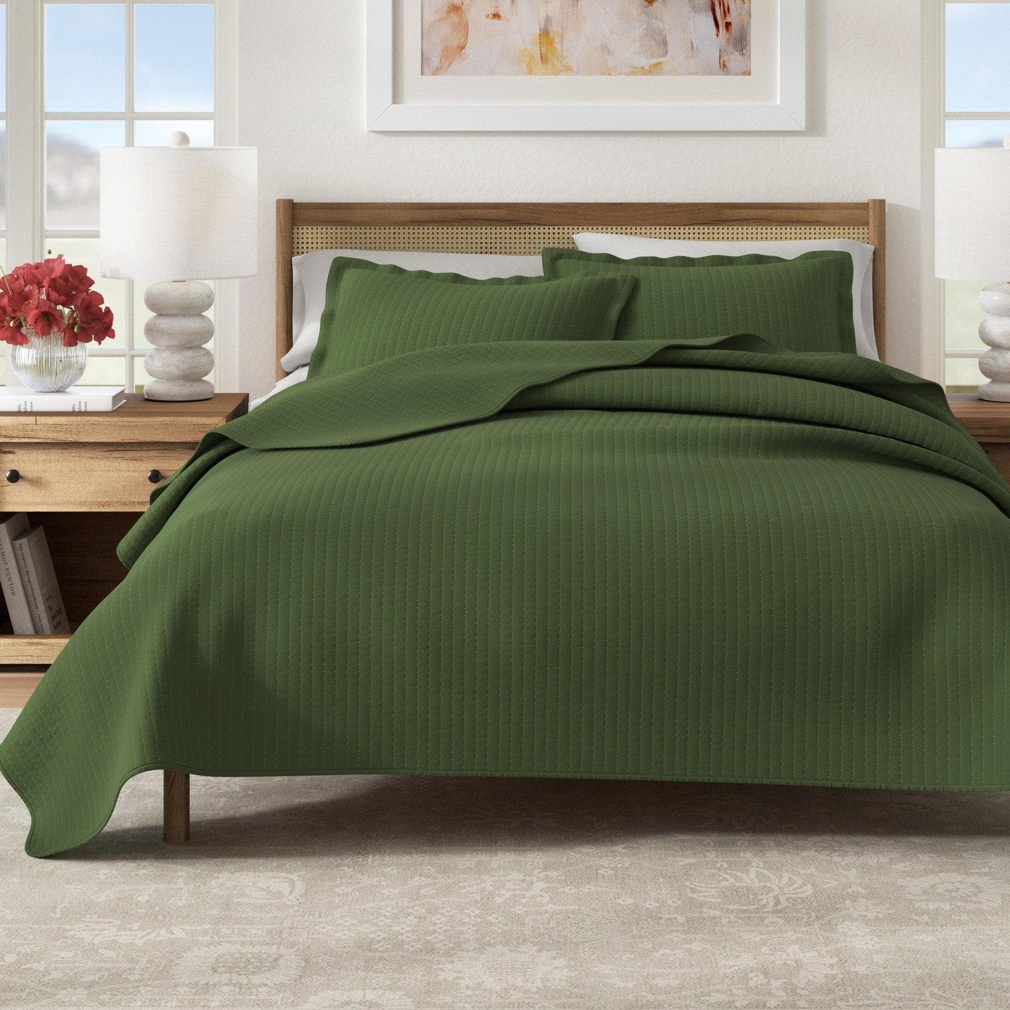 3-Piece Solid Quilt - Alicia Collection