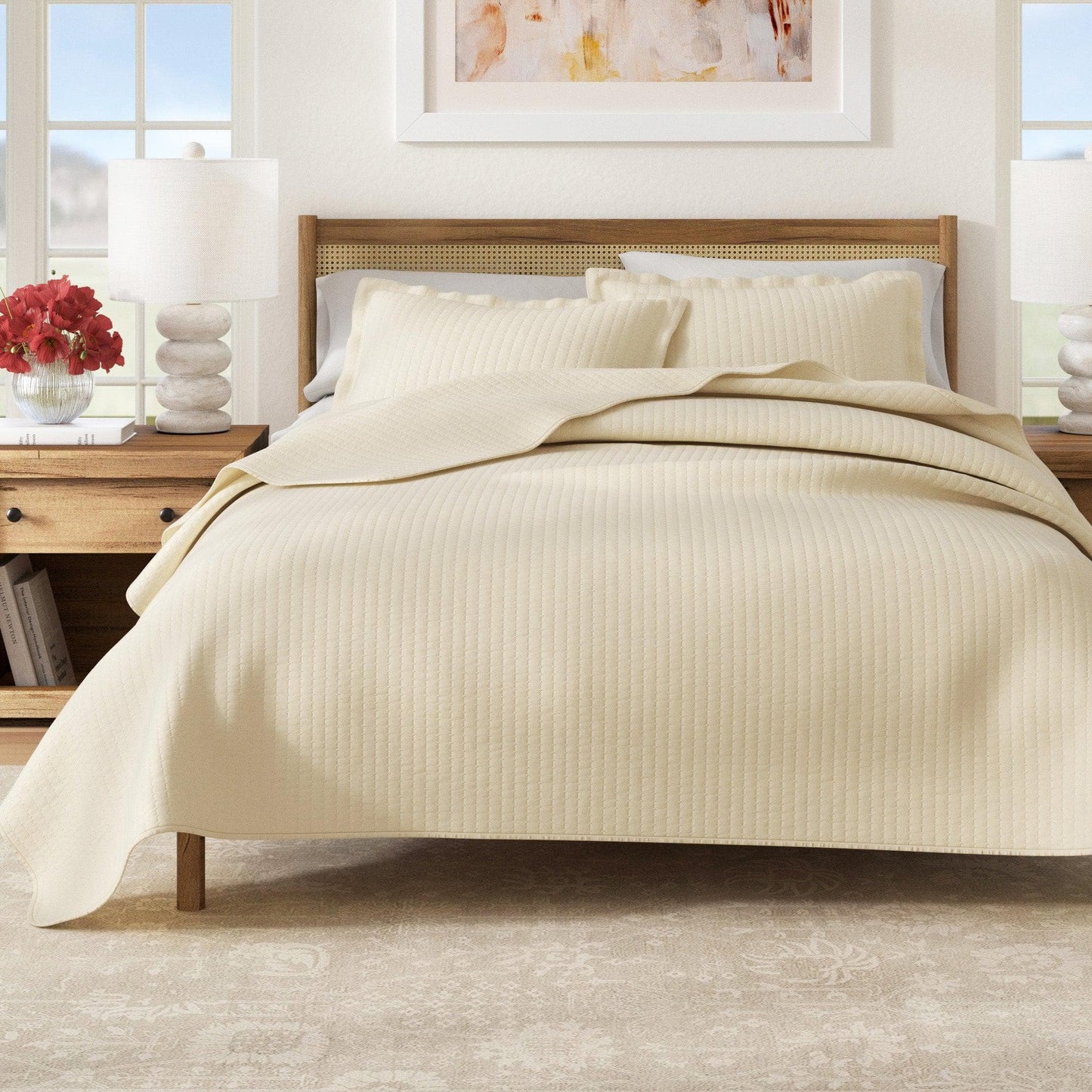 3-Piece Solid Quilt - Alicia Collection