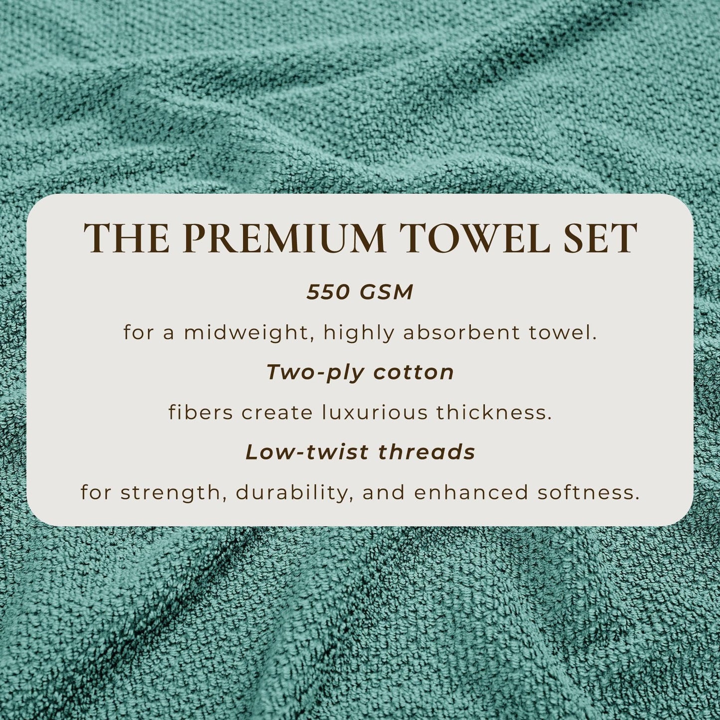 Cotton Textured Bath Towel Set - Acacia Collection