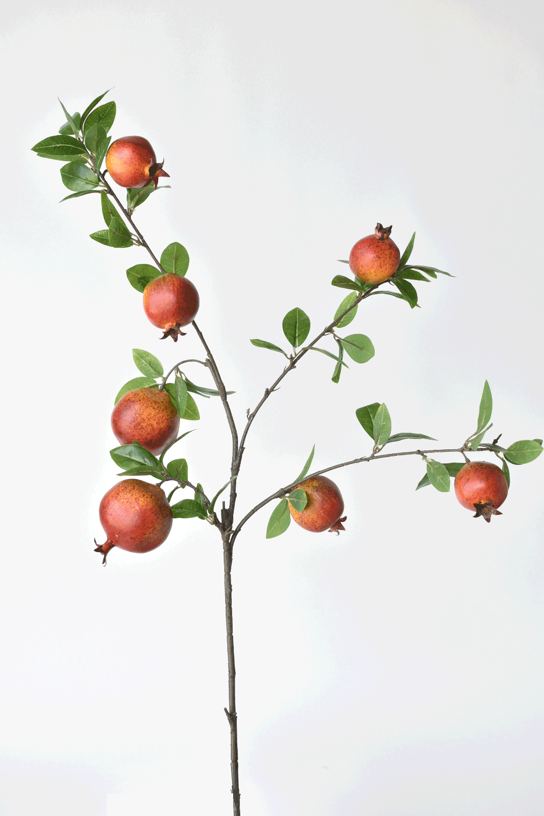 38" Faux Pomegranate Fruit Branch