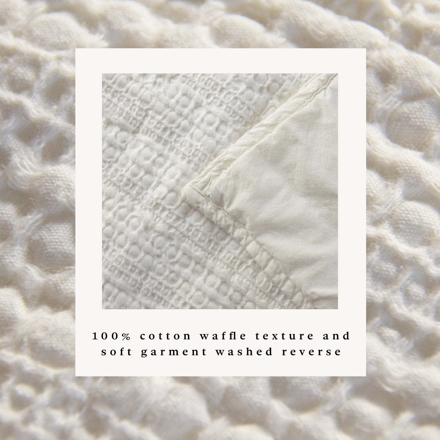 100% Cotton Honeycomb Waffle Garment Washed Quilt Set - Genevieve Collection