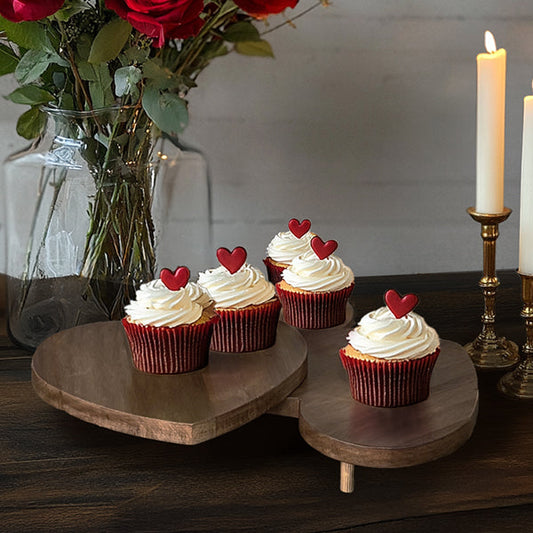 Collapsible Triple Heart Serving Board